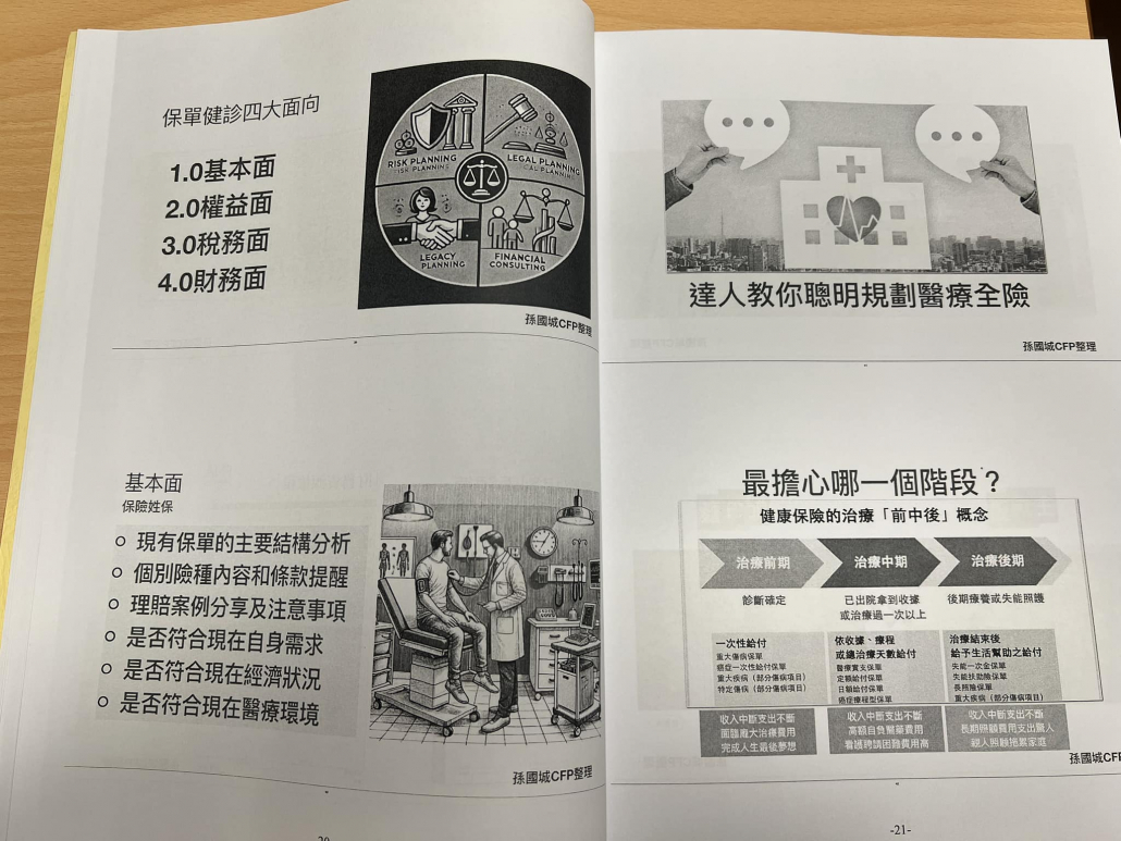 保單優化大師班現場,學員在松江二館教室專注聽課